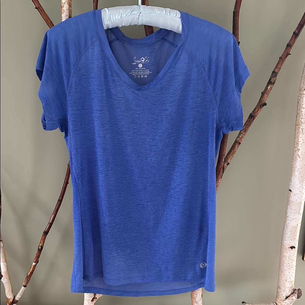 Scorpio Sol Blue V-Neck T-Shirt
